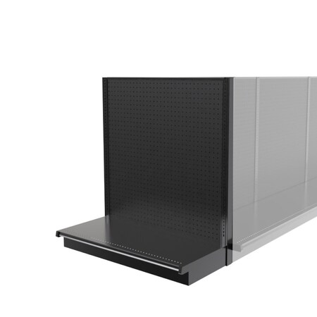 Lozier Gondola Shelving End Cap Black 48W 54H 22D P452S-EC